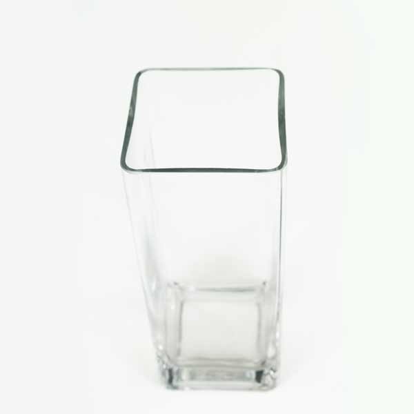 Vaso de Vidro Transparente Quadrado (8x20cm) - Imagem 3