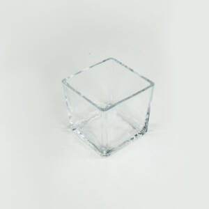 Vaso de Vidro Quadrado (10x10cm)