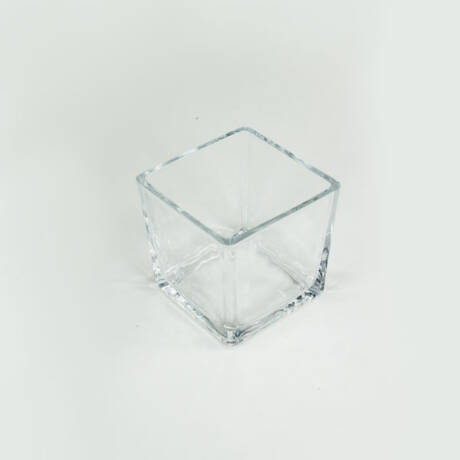 Vaso de Vidro Quadrado (10x10cm)