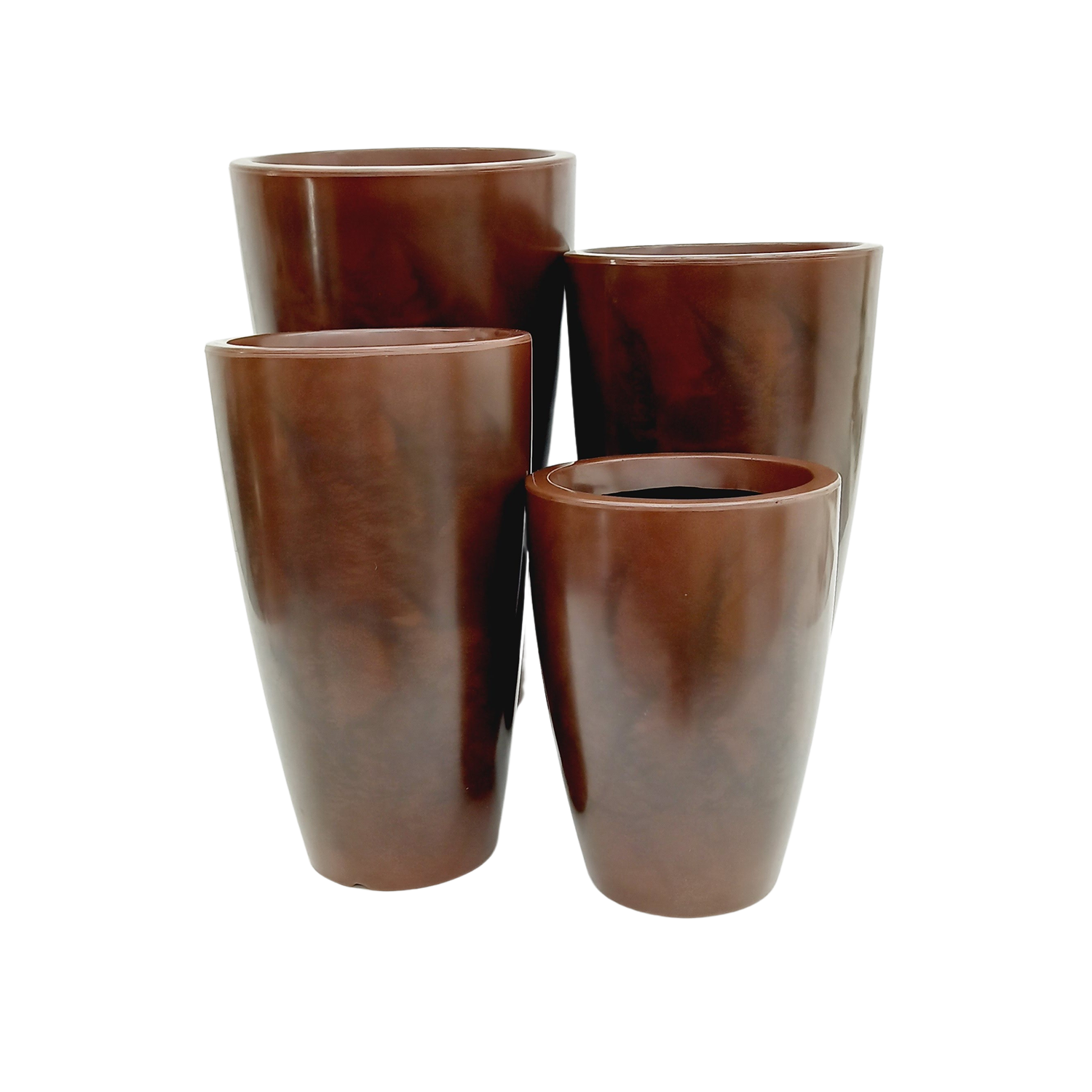 Vaso Pérola Cônico Marrom (40 - 70 cm)