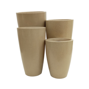 Vaso Pérola Cônico Bege (40 - 70 cm)
