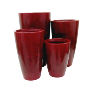 Vaso Pérola Cônico Vermelho (40 - 70 cm)