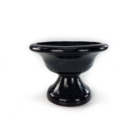 Vaso Taça Esmaltado em Fibra Jardim P (18x27x20cm)