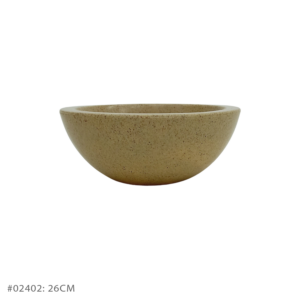 Vaso Pérola Bacia Bege (26 cm)