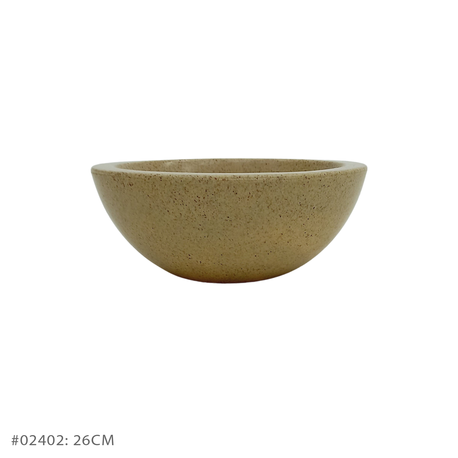 Vaso Pérola Bacia Bege (26 cm)