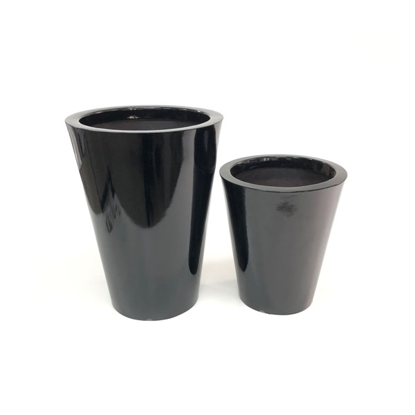 Vaso Dixie Cônico Alto - Preto - Imagem 2
