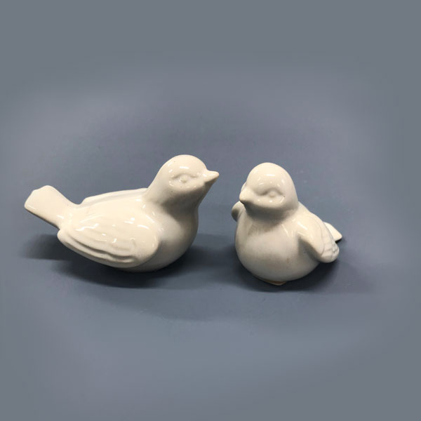 Passarinho em cerâmica (2 peças)