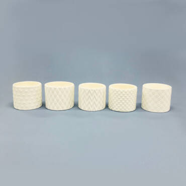 Vaso Kasa Branco em Cerâmica (10x8,5cm)