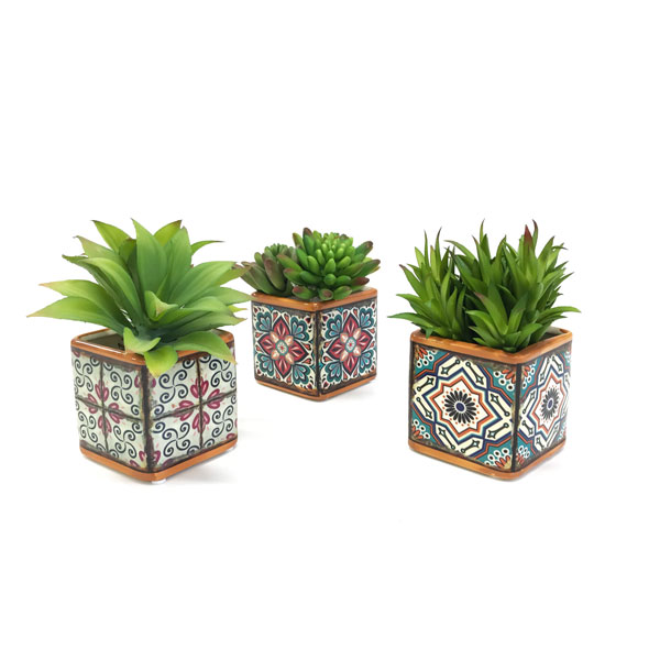 Suculenta Mini Artificial Mesclado (7cm) - Imagem 6