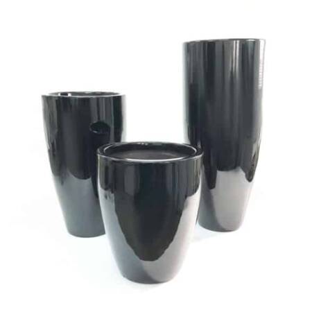 Vaso Dixie Cônico Alto - Preto