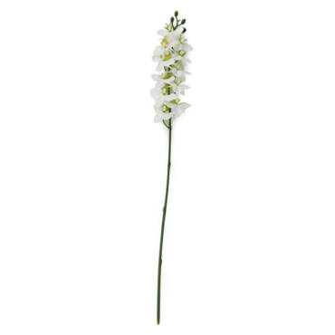 Orquídea Cattleya Branca Galho Artificial (67cm)