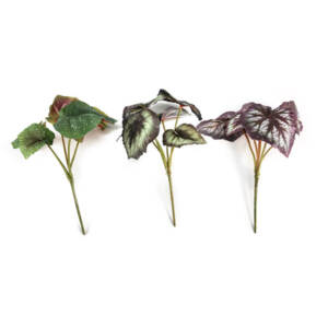 Begônia Rex Arbusto Artificial (28cm)