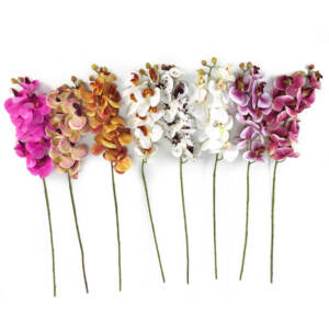 Orquídea Borboleta Galho Flor Artificial 9FL (78cm)