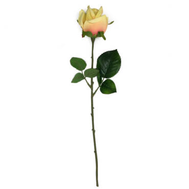 Rosa Solitário Galho Flor Artificial (46cm)