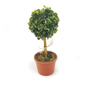 Topiaria de Buxinho Artificial em Vaso (28-35cm)