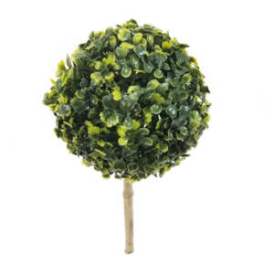Topiaria de Buxinho Verde Artificial (18 diâmetro - Altura de 28 à 35cm)