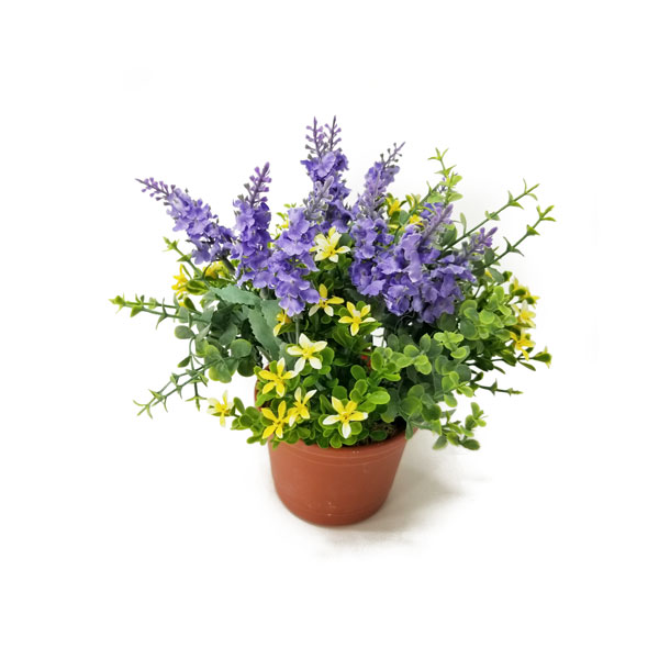 Vaso Flor do Campo Arranjo Floral Artificial(15cm) - Imagem 2