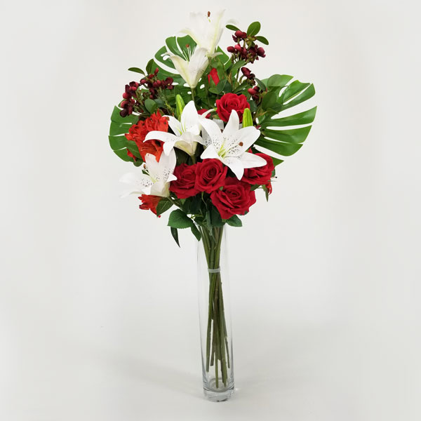 Kit Floral Artificial para Arranjo Vermelho - Coleção Festa 2020