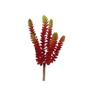 Dedo de Moça Vermelho Suculenta Artificial (25cm)