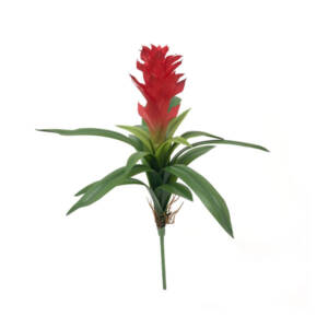 Brómelia Gusmenia Vermelho Planta em Silicone (58cm)