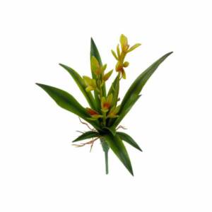 Folha Orquídea Broto Verde Artificial (25cm)