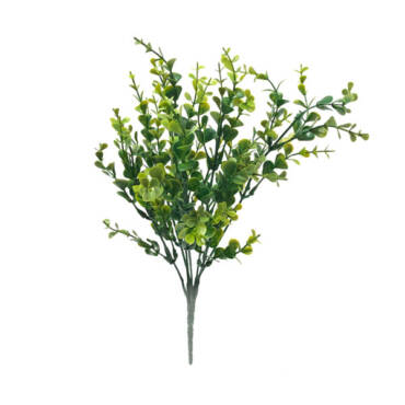 Buxinho Verde Folhagem Artificial 7H (34cm)