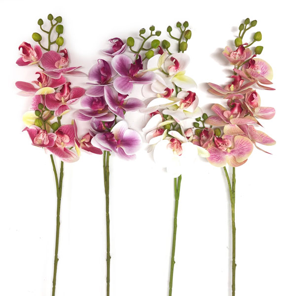 Orquídea Borboleta 3D 8FL Flor Artificial (80cm) - Imagem 3