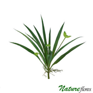 Folha de Orquídea Cymbidium com Broto Artificial (34cm)