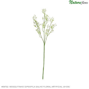 Mosquitinho Gipsofila Galho Floral Artificial (61cm)