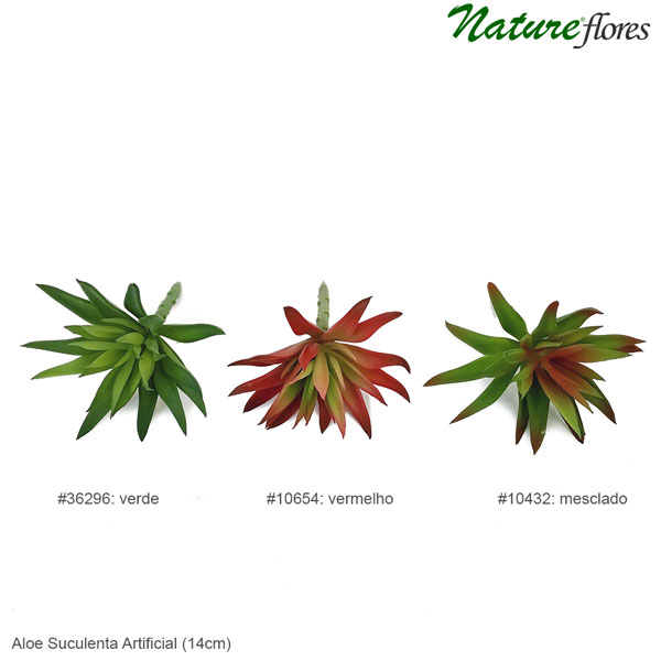 Aloe Suculenta Artificial (14cm) - Imagem 2