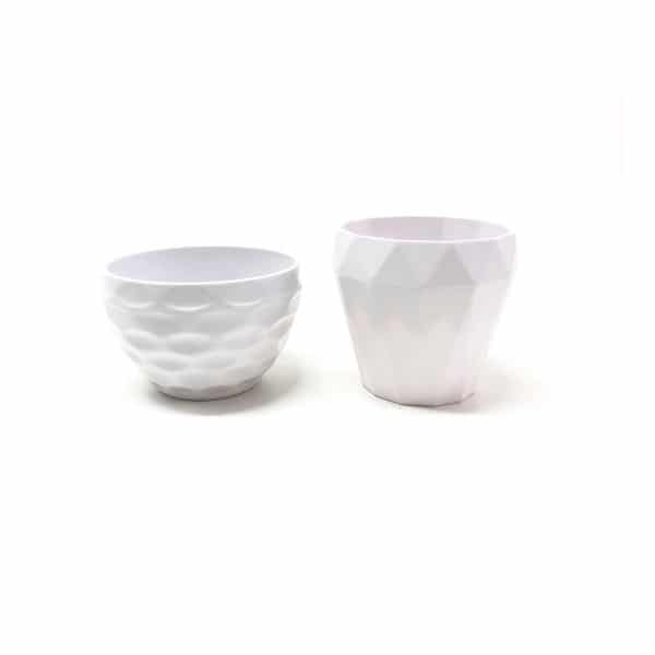 Vaso Poli Branco Ori P (12,5x12,5x8cm) - Imagem 4