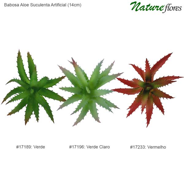 Babosa Aloe Suculenta Artificial (14cm) - Imagem 2