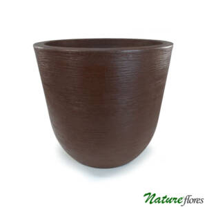 Vaso Grafiato em Polietileno - Ferrugem (73x67cm)