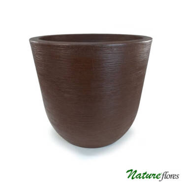 Vaso Grafiato em Polietileno - Ferrugem (73x67cm)
