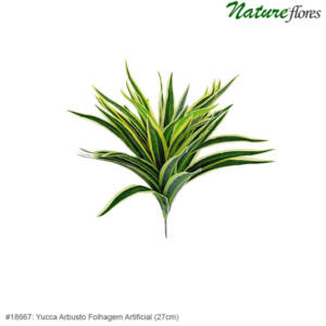 Dracena Arbusto Folhagem Artificial (27cm)