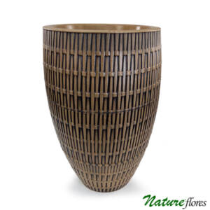 Vaso Bambu Oval em Polietileno (45x75cm)