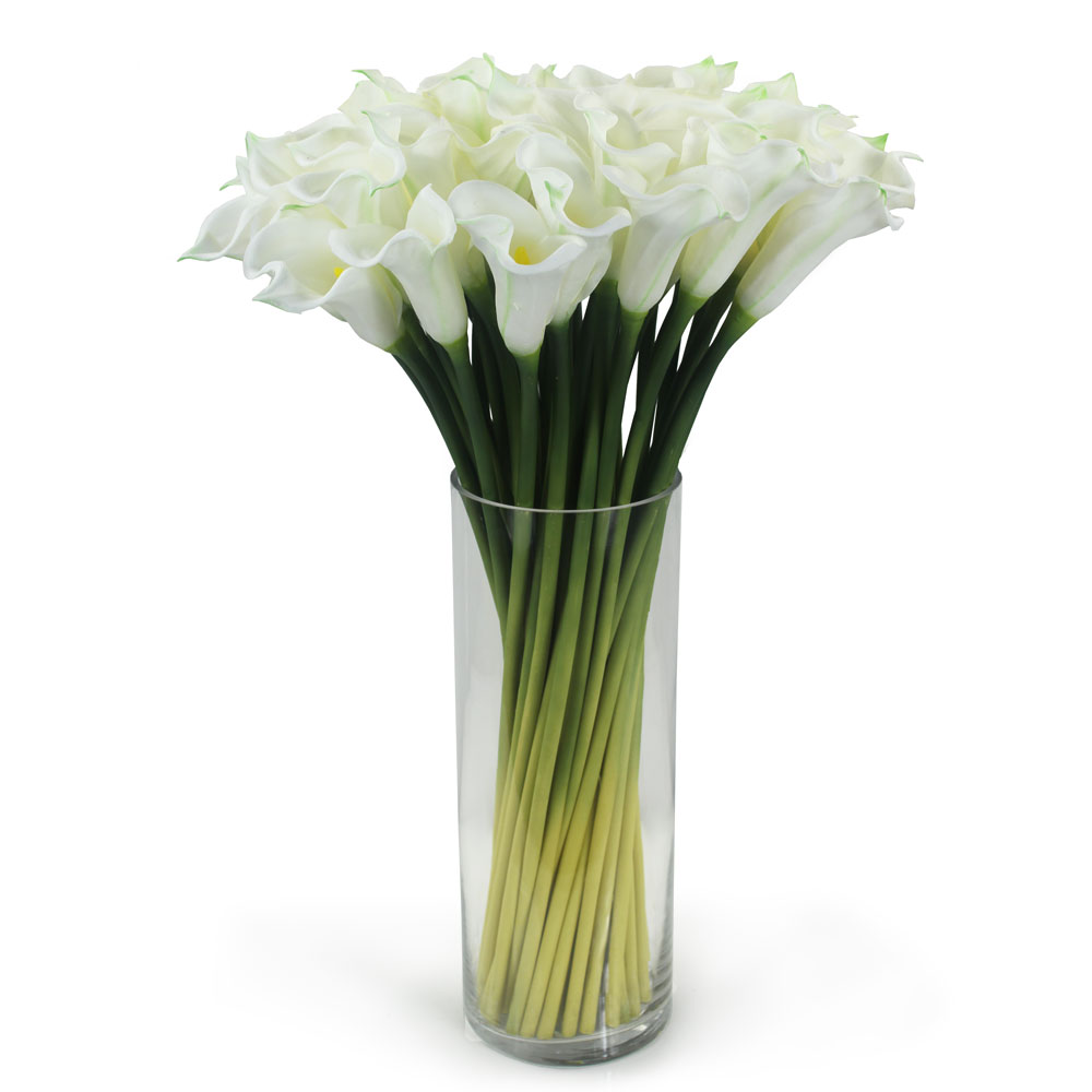 Copo de Leite Branco Galho Floral Artificial (70cm) - Imagem 5