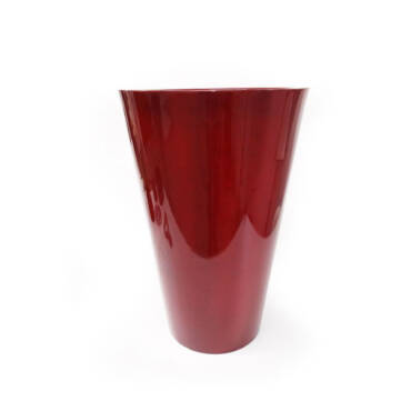 Vaso Dixie em Polietileno Cônico Alto - Vermelho Royal