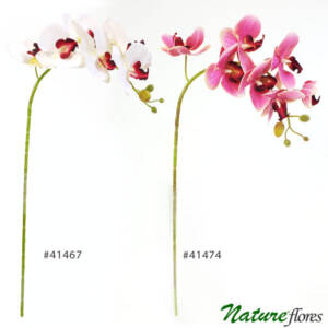 Orquídea Phalaenopsis Artificial 3D 7F (75cm) - Toque Real