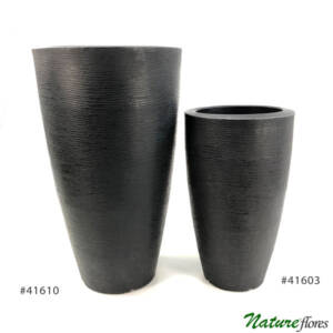 Vaso Grafiato Cônico Preto (51-68cm)