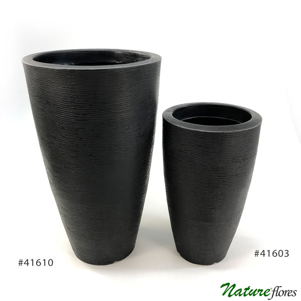 Vaso Grafiato Cônico Preto (51-68cm) - Imagem 3