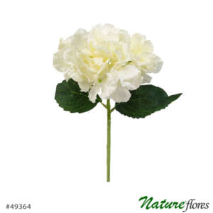 Hortênsia Branca Galho Floral Artificial (35cm)