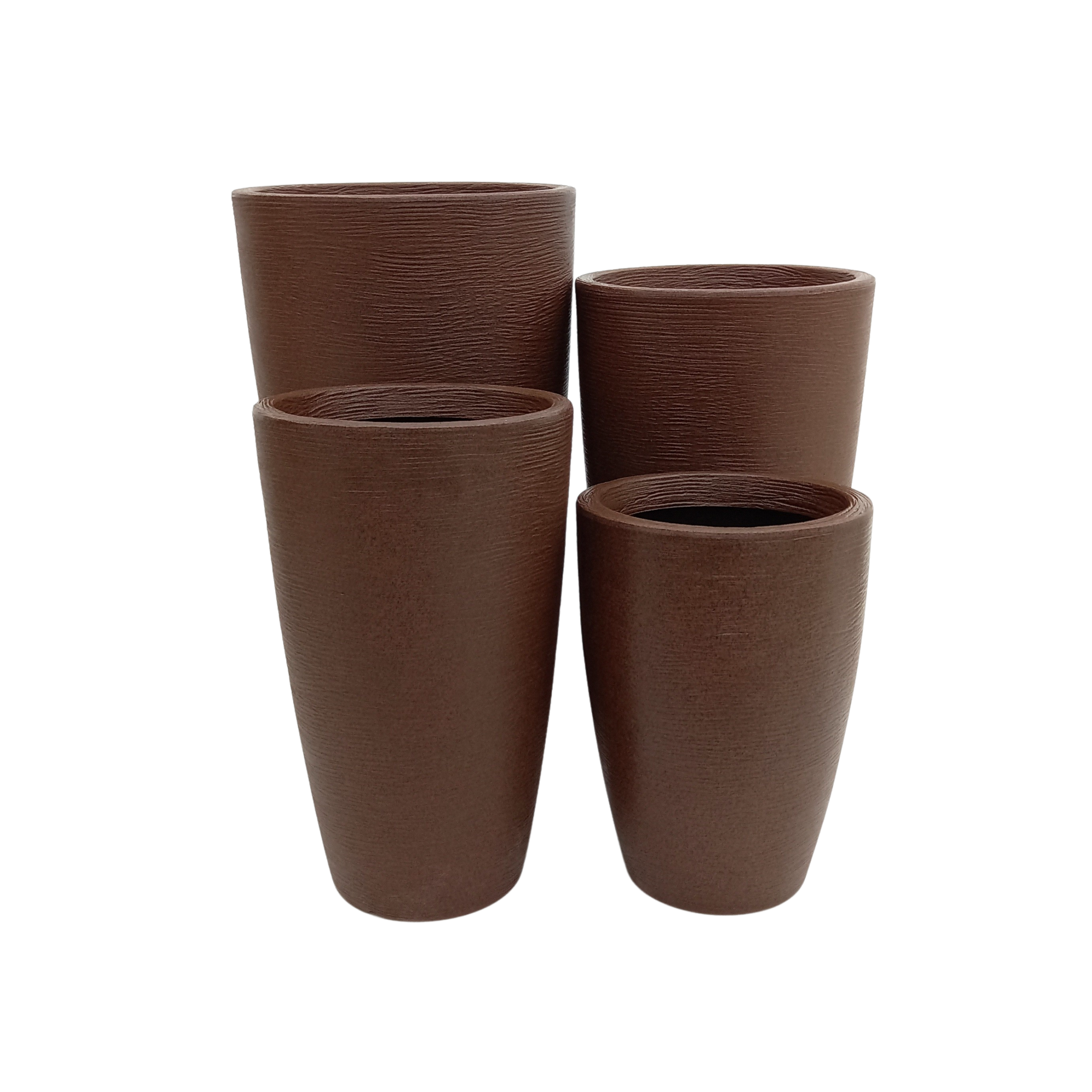 Vaso Grafiato Cônico Marrom (40 - 70 cm)