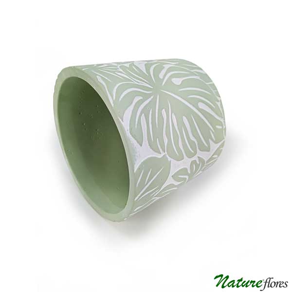 Vaso Cimento Soria Verde (13x14cm) - Imagem 2