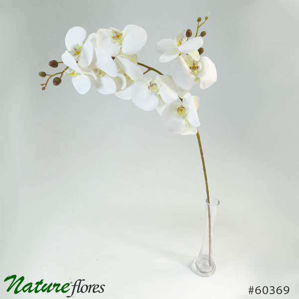 Orquídea Branca Phalaenopsis 3D 9F (1,00m)