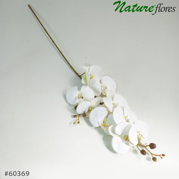 Orquídea Branca Phalaenopsis 3D 9F (1,00m) - Imagem 2