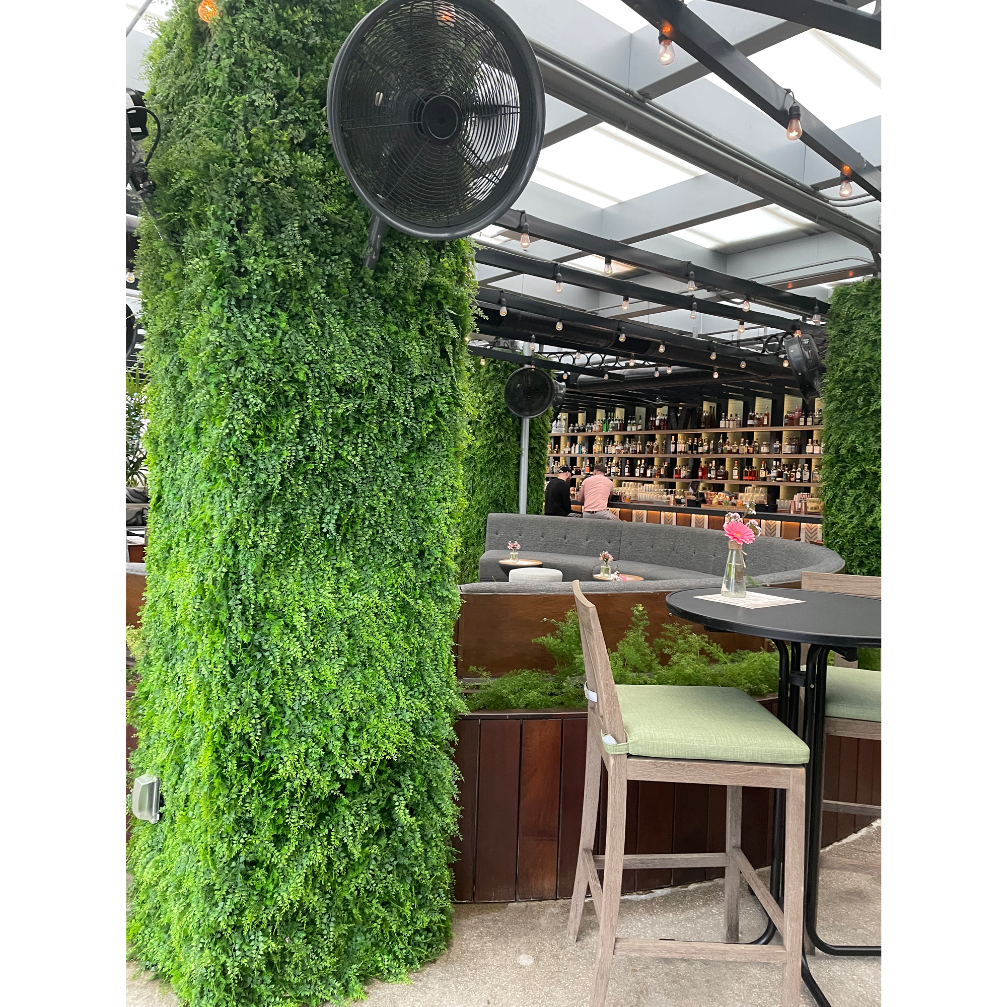 Placa Samambaia UV Jardim Vertical Artificial (50x50cm) - Imagem 4