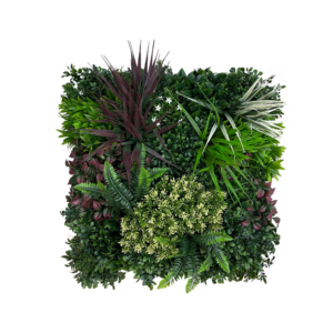 Placa Folhagem Premium UV Jardim Vertical Artificial (50x50cm)