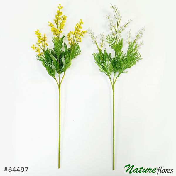Acacia Galho Flor Artificial (70cm)