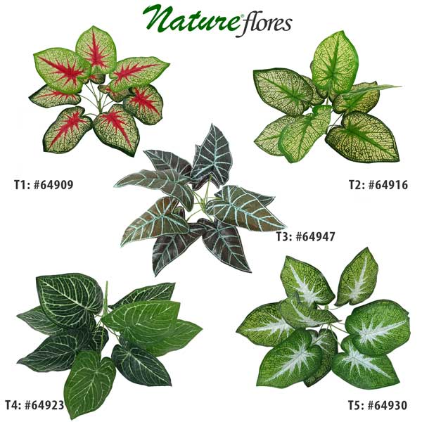 Folhagem Buquê Artificial 9F (42cm) - Imagem 2